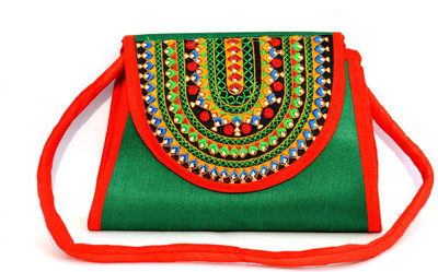 Art Godaam Party Green Clutch