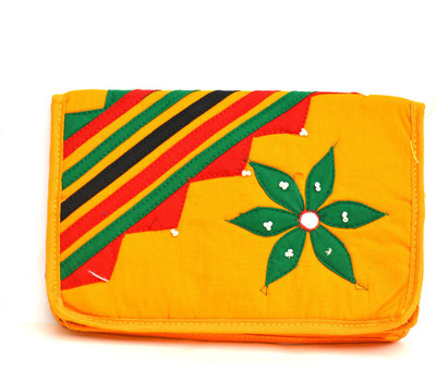 

Art Godaam Party Yellow Clutch