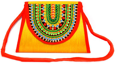 

Art Godaam Party Yellow Clutch