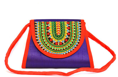 

Art Godaam Party Purple Clutch
