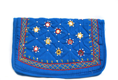 

Art Godaam Party Blue Clutch