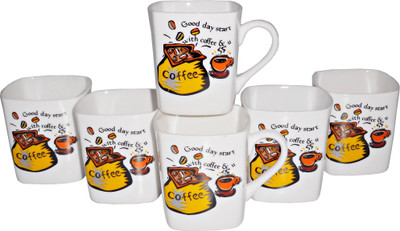 

Reddish Bone China(White, Pack of 6)