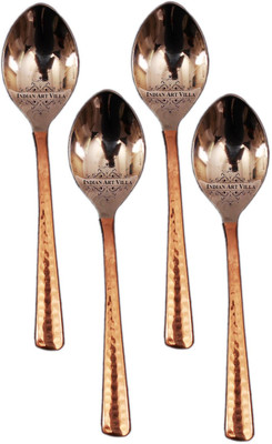 

IndianArtVilla Set of 4 Tea Spoon Steel, Copper Cutlery Set(Pack of 4)