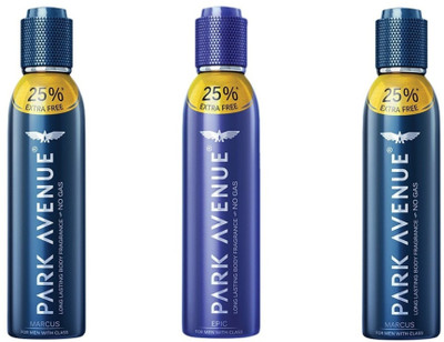 

Park Avenue Marcus,Epic Body Spray - For Men(450 ml, Pack of 3)