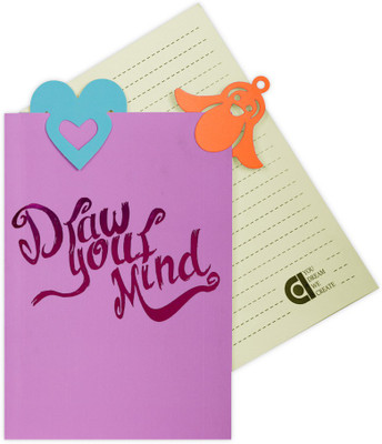 

COI A5 Planner/Organizer(cotton candy colours draw your mind undated memo diary / organizer with velvet touch and book marks., cotton candy)