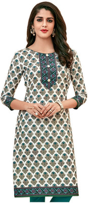 Giftsnfriends Cotton Printed Kurti Fabric(Un-stitched)