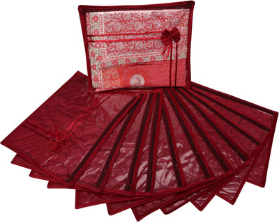 

Zadmus Designer Quality Product Polyester Single Saree Cover - Combo Pack of 12 pcs scov_01_combo12(Marron)
