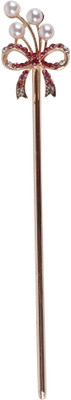 

Pink Rose Bridal Collection Bun Stick(Multicolor)