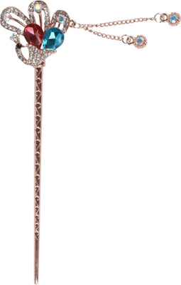 

Pink Rose Bridal Collection Bun Stick(Multicolor)