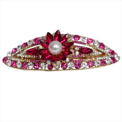 

Mansiyaorange Designer Latest Stone Fancy Hair Clip(Gold)