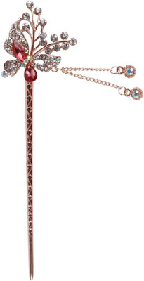 

Pink Rose Bridal Collection Bun Stick(Multicolor)