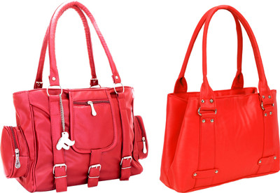 

Lady bar Shoulder Bag(Pink, Red)