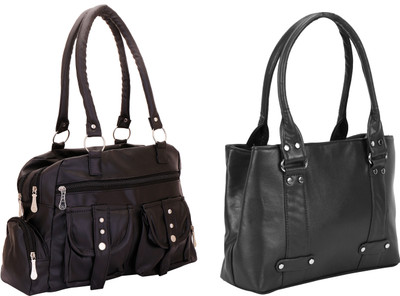

Lady bar Shoulder Bag(Black)
