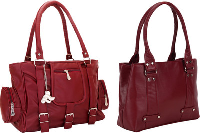 

Lady bar Shoulder Bag(Maroon, Maroon)
