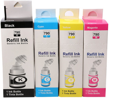 SHREE PARSHV (Black 135 ml, CYAN + MAGENTA + Yellow >> 70 ml each) Tri-Color Ink Cartridge