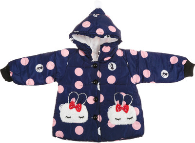 

Zonko Style Full Sleeve Printed Baby Girl's Jacket, Blue