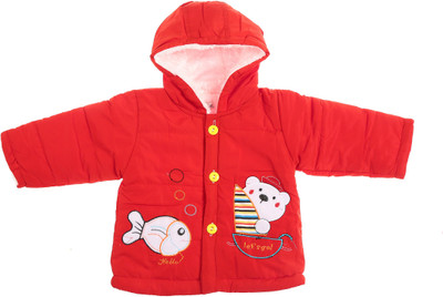 

Zonko Style Full Sleeve Printed Baby Boys & Baby Girls Jacket, Red