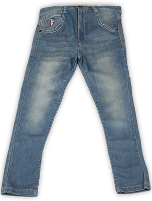 

US Polo Kids Regular Boys Light Blue Jeans, Med blue