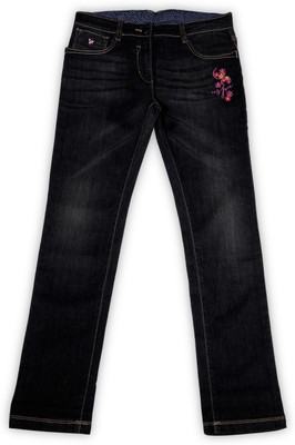 

US Polo Kids Regular Girls Black Jeans