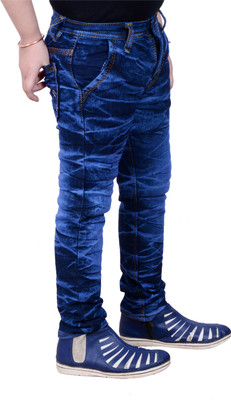GUCHU Slim Boys Blue Jeans