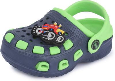

PHEDARUS Boys Slip-on Clogs(Green, Green;blue