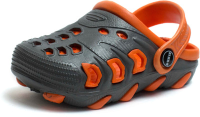 

PHEDARUS Boys Slip-on Clogs(Grey, Grey;orange