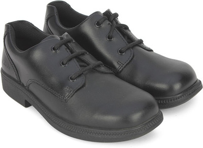 

Clarks Boys Lace Oxford Shoes(Black, Black leather