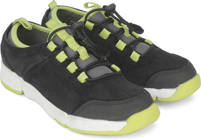 

Clarks Boys Lace Running Shoes(Black, Black sde