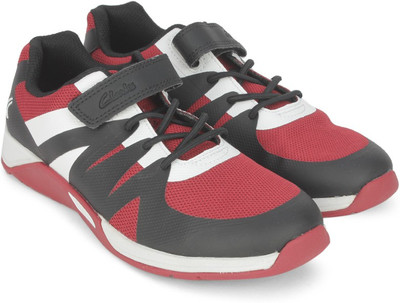 

Clarks Boys & Girls Lace Running Shoes(Red
