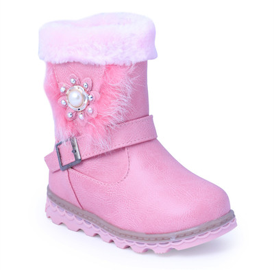 

N Five Girls Slip on Casual Boots(Pink