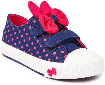 

N Five Girls Velcro Sneakers(Blue, Navy