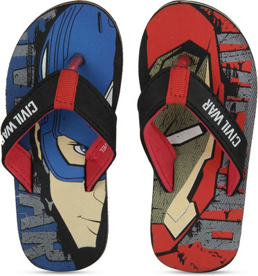 

Avengers Boys Slip On Slipper Flip Flop(Black, Black/red