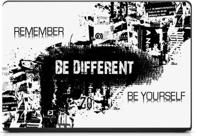 

Anweshas Printed on 3M Vinyl, Premium Quality, HD, UV Printed, Laminated, Bubble Free, Scratchproof, Washable, Easy to Install Laptop Skin/Sticker/Vinyl/Cover for 13.1, 13.3, 14.1, 14.4, 15.1, 15.6 inches (BeDifferent) vinyl Laptop Decal 15.6