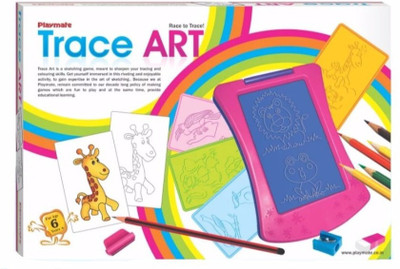 

Playmate Trace Art - Sharpen your Tracing Skills. Age 5 to 8 years +(Multicolor)