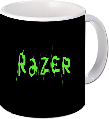 

Maison N Mode Razer Coffee Ceramic Mug(330 ml), Multicolor