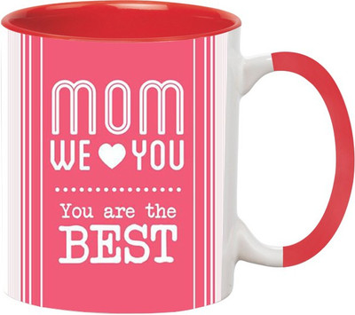 

Ashvah Happy Mother's Day 1335 Ceramic Mug(350 ml), Red