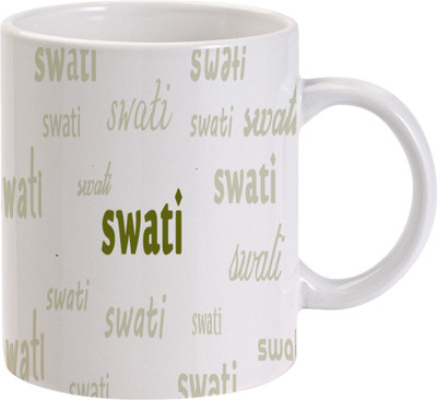 

Maison N Mode Swati Drk grn Colour Coffee mug Ceramic Mug(330 ml), Multicolor