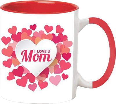 

Ashvah Happy Mother's Day 1333 Ceramic Mug(350 ml), Red