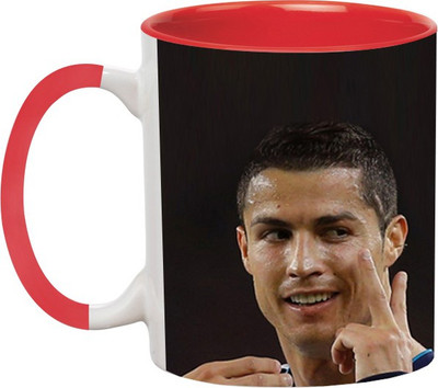 

Ashvah Cristiano Ronaldo 1 Ceramic Mug(350 ml), Red