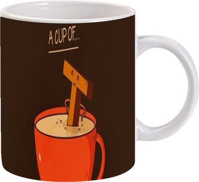 

Maison N Mode A Cup Of Coffee Ceramic Mug(330 ml), Multicolor
