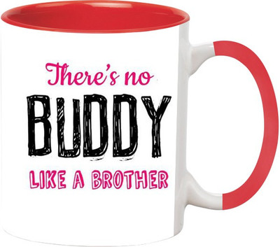 

Ashvah There's No Buddy Like A Brother Ceramic Mug(350 ml), Red