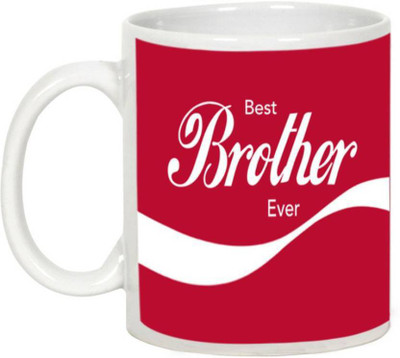 

ME&YOU Gifts On Birthday Anniversary For Bro; Best Brother Ever (IDuplicate105) Printed Ceramic Mug(325 ml), Multicolor