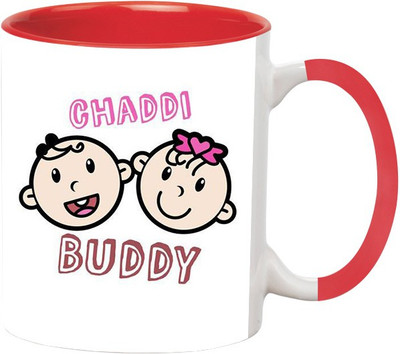 

Ashvah Happy Birthday 1350 Ceramic Mug(350 ml), Red