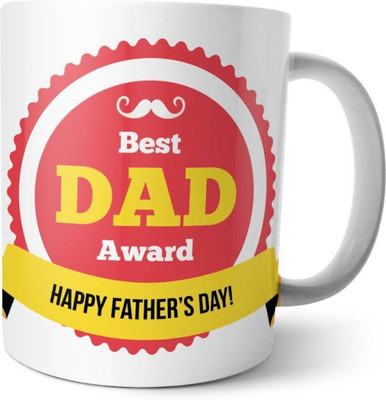 

ME&YOU Gifts On Father's Day For Dad father; Dedicated And Devoted (IDuplicate35) Printed Ceramic Mug(325 ml), Multicolor