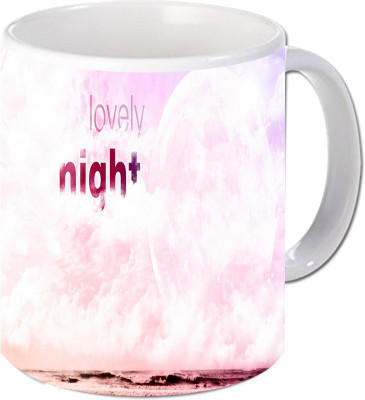 

Maison N Mode Lovely Night Coffee Ceramic Mug(330 ml), Multicolor