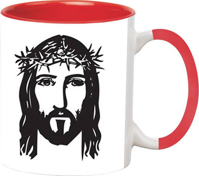 

Ashvah O My Lord Jesus Ceramic Mug(350 ml), Red
