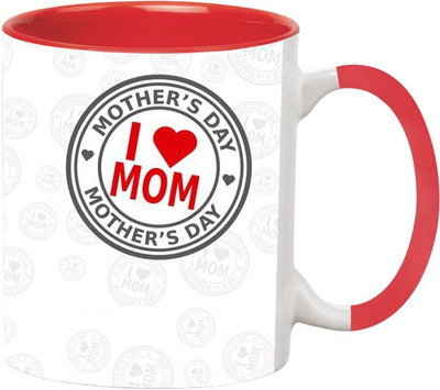 

Ashvah Happy Mother's Day 1331 Ceramic Mug(350 ml), Red