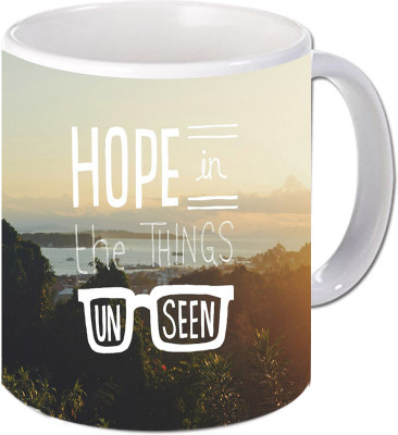 

Maison N Mode Hope Unseen Coffee Ceramic Mug(330 ml), Multicolor