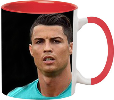 

Ashvah Cristiano Ronaldo 8 Ceramic Mug(350 ml), Red