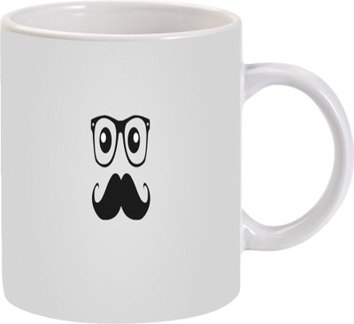 

Maison N Mode Mostach Man Coffee Ceramic Mug(330 ml), Multicolor